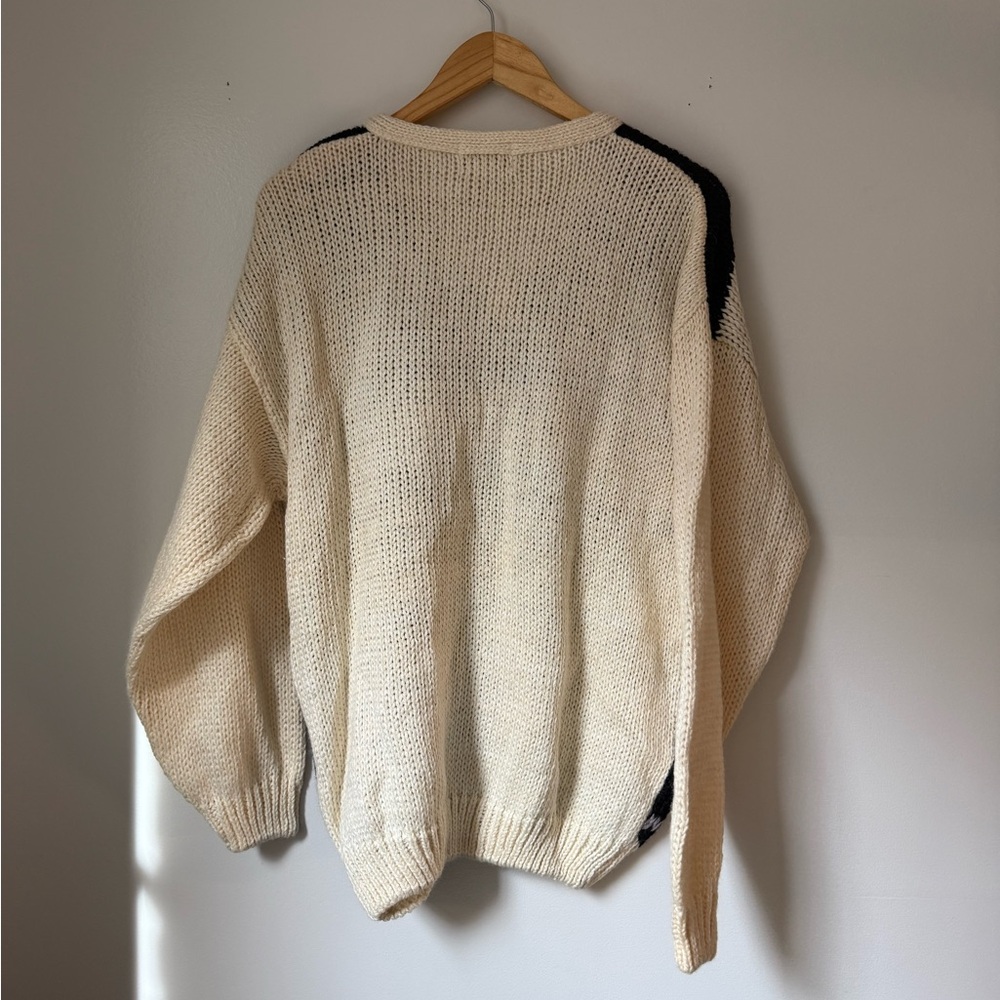 1980s A Little Extra Spice Rose V Neck Sweater - Picture 7 of 8